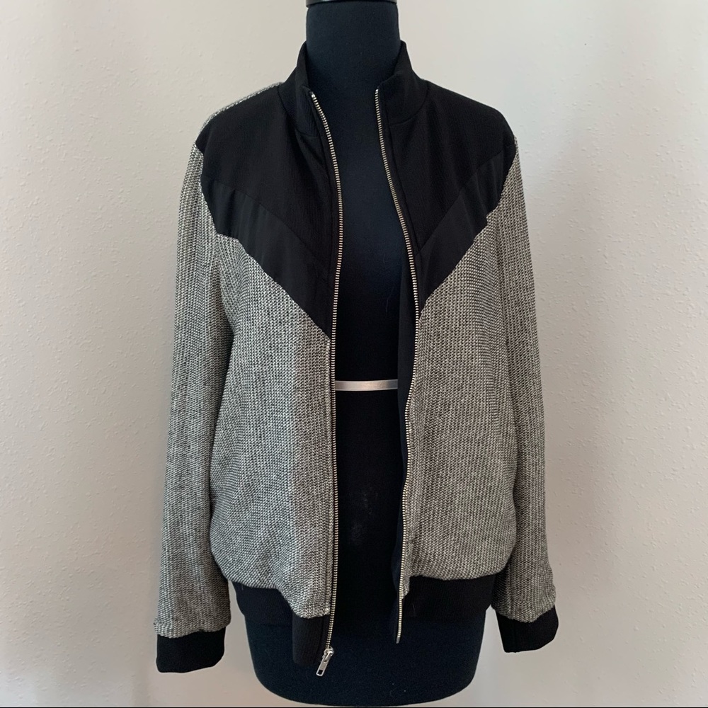 Multi-Material Bomber Jacket